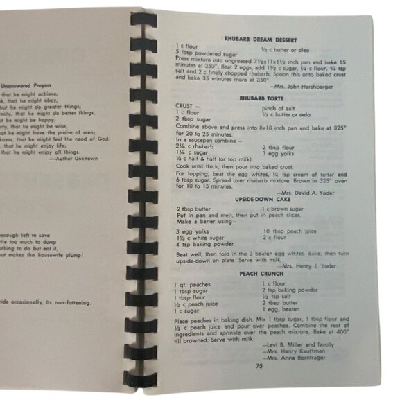 Country Cooking Cookbook by Ada Miller Amish Recipes Spiral Bound Iowa 1978 - Picture 5 of 8